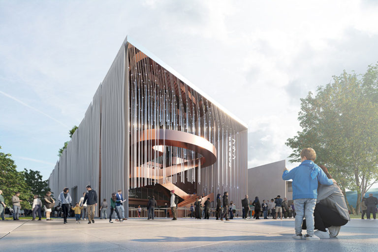 Render del France Pavilion (Osaka 2025)