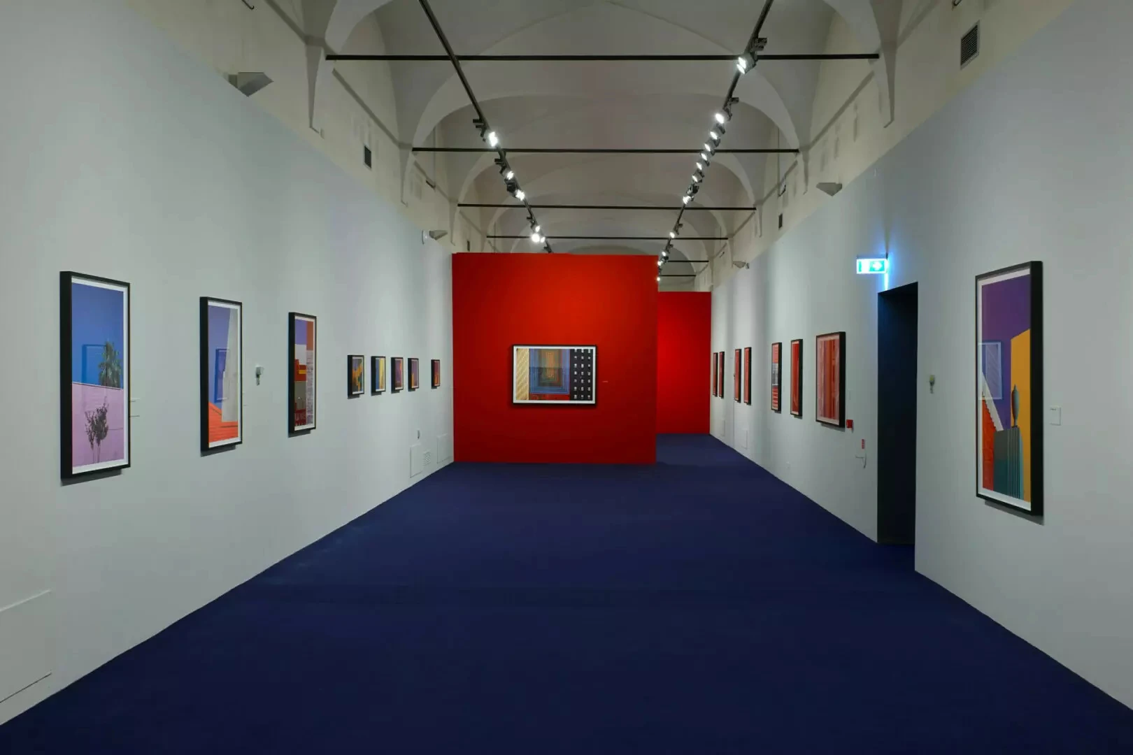 Allestimento mostra Fontana. Colore, ph Alberto Mancini