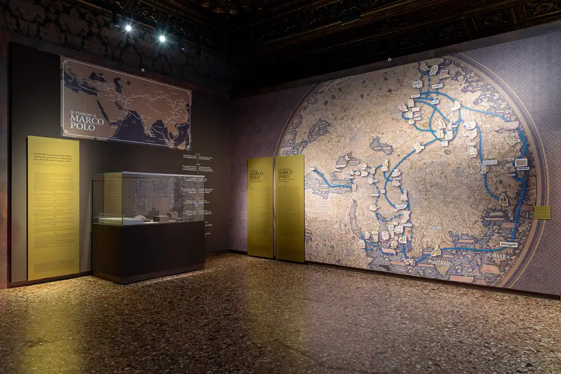 Marco Polo allestimento, mappa con diorama